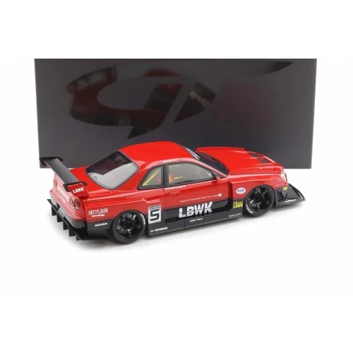 1:18 LB-ER34 SUPER SILHOUETTE SKYLINE ACTIVE RED 2020 GT570 GT SPIRIT
