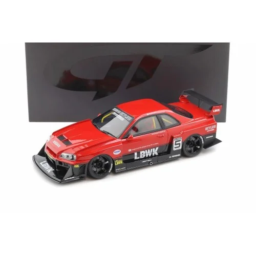 1:18 LB-ER34 SUPER SILHOUETTE SKYLINE ACTIVE RED 2020 GT570 GT SPIRIT