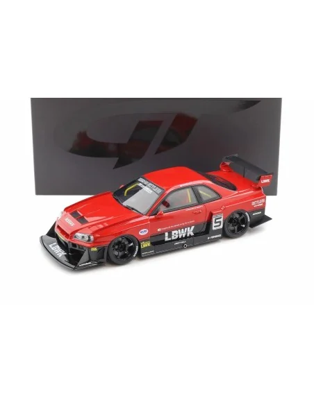 1:18 LB-ER34 SUPER SILHOUETTE SKYLINE ACTIVE RED 2020 GT570 GT SPIRIT