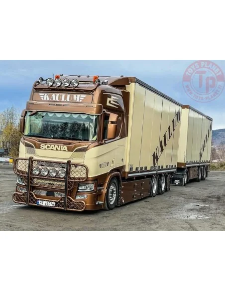 Scania NGR Highline 6x2 motorwagen met 3-assige schamelaanhanger Kaulum Transport TEKNO 89256 TEKNO Scania NGR Highline 6x2 motorwagen met 3-assige schamelaanhanger Kaulum Transport TEKNO 89256 TEKNO
