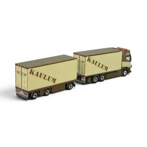 Scania NGR Highline 6x2 motorwagen met 3-assige schamelaanhanger Kaulum Transport TEKNO 89256 TEKNO