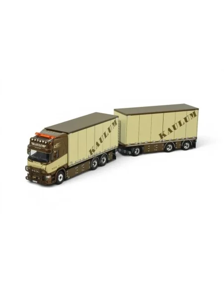 Scania NGR Highline 6x2 motorwagen met 3-assige schamelaanhanger Kaulum Transport TEKNO 89256 TEKNO
