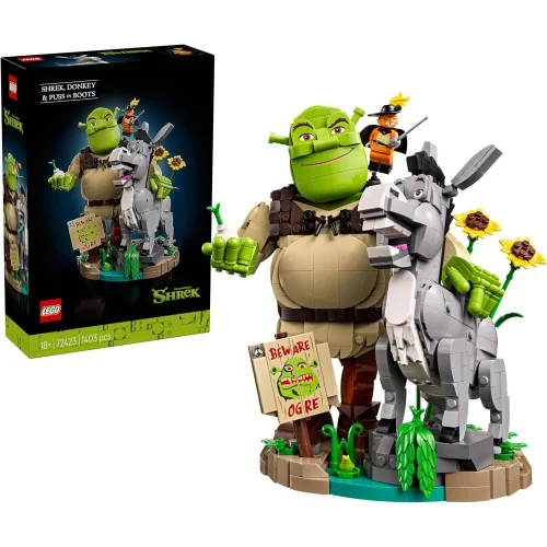 Shrek, Ciuchino e Gatto con gli Stivali LEGO SHREK 72423 LEGO