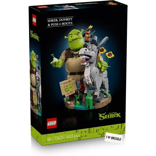 Shrek, Ciuchino e Gatto con gli Stivali LEGO SHREK 72423 LEGO