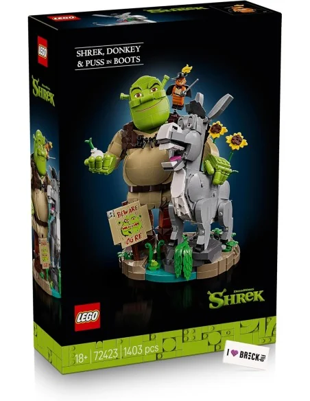 Shrek, Ciuchino e Gatto con gli Stivali LEGO SHREK 72423 LEGO