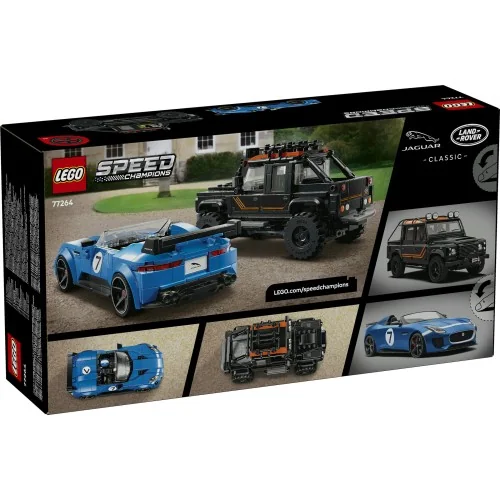 Jaguar Project 7 e Land Rover Defender LEGO SPEED CHAMPIONS 77264 LEGO