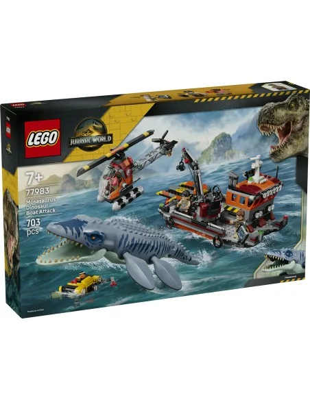 Attacco alla barca del dinosauro Mosasaurus LEGO JURASSIC WORLD 77983 LEGO