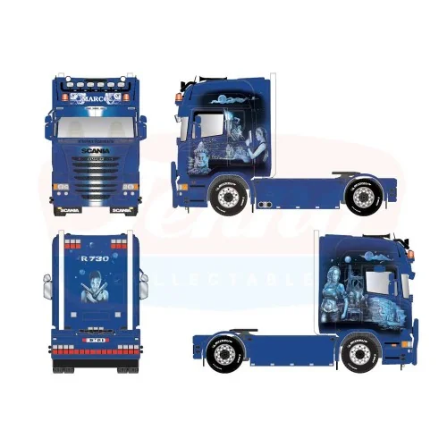 1/50 Marco Nowottnik - Tomb Raider Scania R6 Streamline Topline TEKNO 90481 TEKNO
