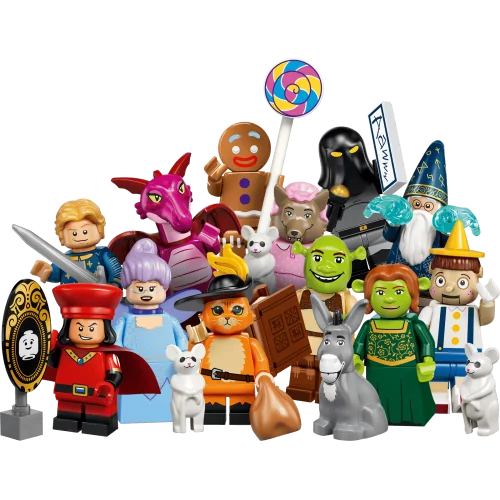 Serie Completa 12 personaggi Lego Minifigure Serie Shrek LEGO MINIFIGURES 71053 LEGO