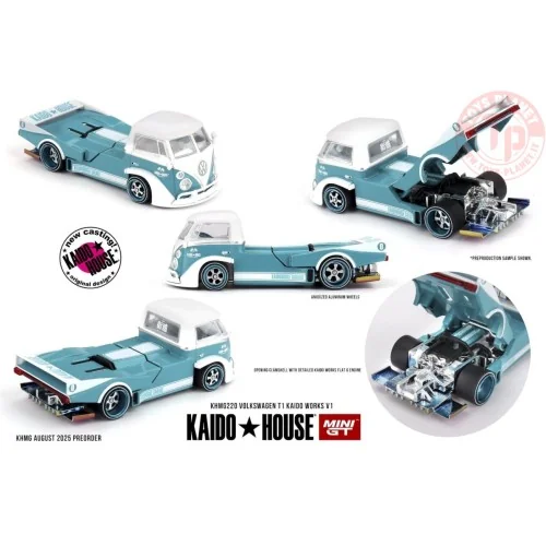 1:64 VOLKSWAGEN T1 PICKUP KAIDO WORKS V1 1972 KHMG220 Mini Gt
