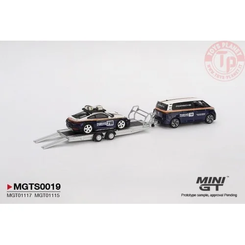 1:64 SET PORSCHE 911 DAKAR N718 + VOLKSWAGEN ID. BUZZ PORSCHE CENTRUM GELDERLAND ROUGHROADS 2025 MGTS0019 Mini Gt