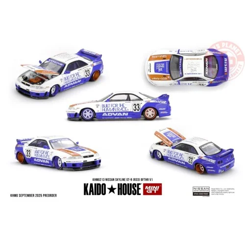 1:64 NISSAN GTR (R33) BFTHR V1 1995 KHMG213 Mini Gt