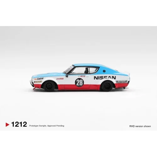 1:64 NISSAN GT-R (KPGC110) SKYLINE KENMERI LIBERTY WALK NISSAN RACING 75 CONCEPT 2024 MGT01212-R Mini Gt