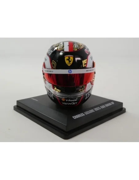 1/5 CASCO CHARLES LECLERC TEAM FERRARI HP ABU DHABI GP 2025 LSHEL028 CASCHI PILOTI 1/5