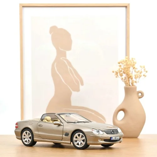 1/18 MERCEDES SL 500 2003 BEIGE NOREV NV183843 NOREV