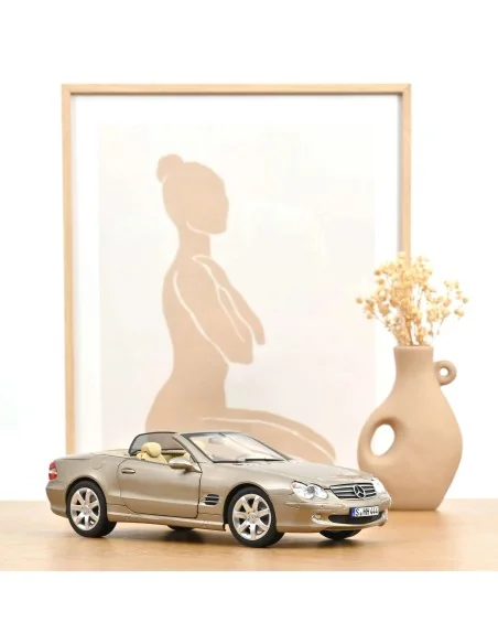 1/18 MERCEDES SL 500 2003 BEIGE NOREV NV183843 NOREV