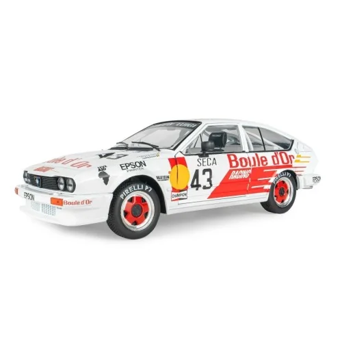 1/18 ALFA ROMEO GTV6 WHITE N43 24H SPA 1985 DE DRYVER-BOUCHER-BOUCHER S1802308 SOLIDO