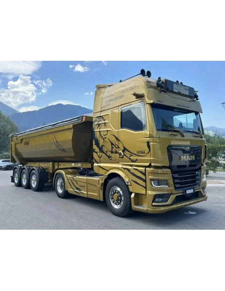 1/50 Eckert MAN TGX GX 4x2 con rimorchio ribaltabile 3 assi TEKNO 92357 TEKNO