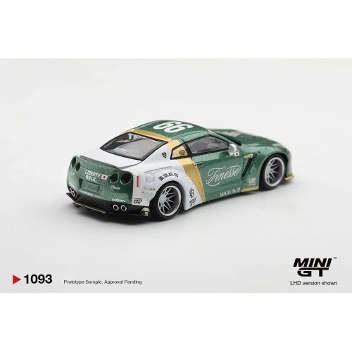 1:64 NISSAN GT-R R35 LB WORKS TYPE 1 WITH CUSTOM DUCKTAIL AUTO FINESSE 2025 MGT01093-L MINI GT
