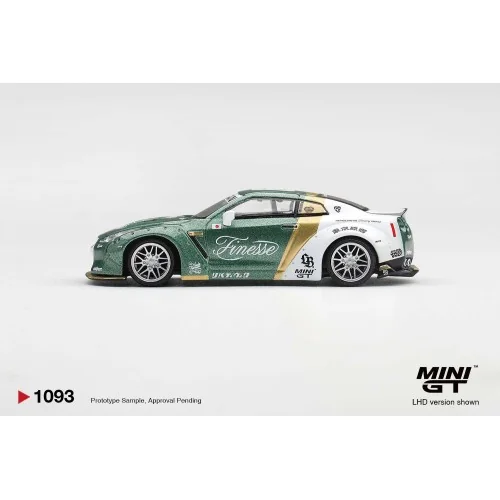 1:64 NISSAN GT-R R35 LB WORKS TYPE 1 WITH CUSTOM DUCKTAIL AUTO FINESSE 2025 MGT01093-L MINI GT