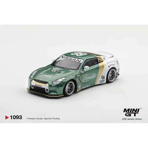 1:64 NISSAN GT-R R35 LB WORKS TYPE 1 WITH CUSTOM DUCKTAIL AUTO FINESSE 2025 MGT01093-L MINI GT