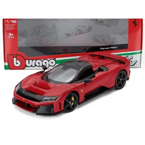 1/18 FERRARI F80 2024 ROSSO BURAGO 18-16022R BURAGO