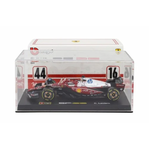 1/43 FERRARI F1 SF-25 N 16 MONZA ITALY GP 2025 CHARLES LECLERC - NIKI LAUDA 50th ANNIVERSARY WORLD CHAMPION CON VETRINA E PIL...