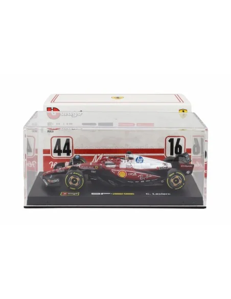 1/43 FERRARI F1 SF-25 N 16 MONZA ITALY GP 2025 CHARLES LECLERC - NIKI LAUDA 50th ANNIVERSARY WORLD CHAMPION CON VETRINA E PIL...