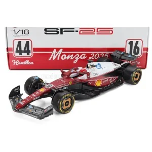 1/18 FERRARI F1 SF-25 N 16 MONZA ITALY GP 2025 CHARLES LECLERC NIKI LAUDA 50th ANNIVERSARY WORLD CHAMPION BURAGO 18-16816MON1...