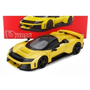 1/18 FERRARI F80 2024 BLACK WHEELS GIALLO TRISTRATO BURAGO 18-16920-YEL BURAGO