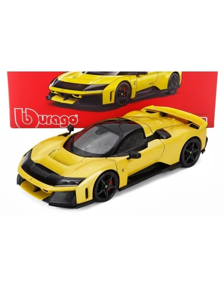 1/18 FERRARI F80 2024 BLACK WHEELS GIALLO TRISTRATO BURAGO 18-16920-YEL BURAGO