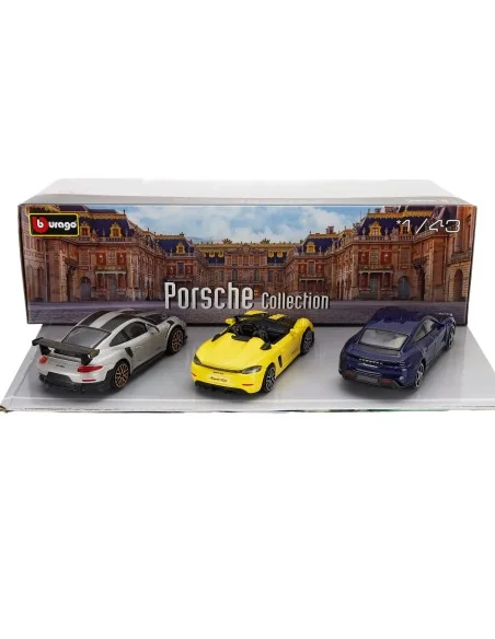 1/43 PORSCHE SET 3X 911 992 GT2 RS COUPE 2021 - 718 (982) SPIDER RS - TAYCAN BURAGO 18-30506 BURAGO