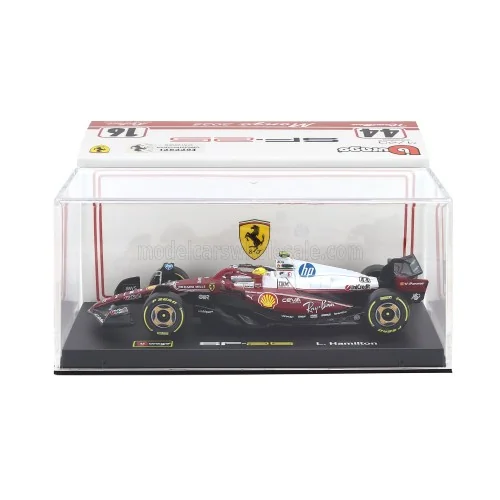 1/43 FERRARI F1 SF-25 N 44 MONZA ITALY GP 2025 LEWIS HAMILTON - NIKI LAUDA 50th ANNIVERSARY WORLD CHAMPION CON PILOTA E VETRI...