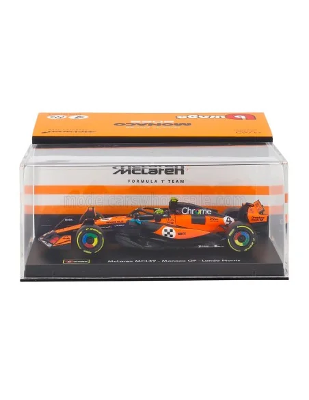 1/43 McLAREN F1 MCL39 TEAM MCLAREN N 4 WORLD CHAMPION WINNER MONACO GP 2025 LANDO NORRIS CON PILOTA E VETRINA BURAGO 18-38249... 1/43 McLAREN F1 MCL39 TEAM MCLAREN N 4 WORLD CHAMPION WINNER MONACO GP 2025 LANDO NORRIS CON PILOTA E VETRINA BURAGO 18-38249...
