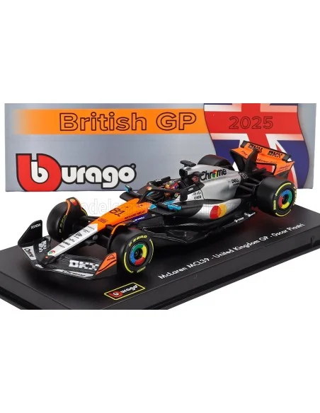 1/43 McLAREN F1 MCL39 TEAM MCLAREN N 81 2nd SILVERSTONE BRITISH GP 2025 OSCAR PIASTRI CON PILOTA E VETRINA BURAGO 18-38249- S... 1/43 McLAREN F1 MCL39 TEAM MCLAREN N 81 2nd SILVERSTONE BRITISH GP 2025 OSCAR PIASTRI CON PILOTA E VETRINA BURAGO 18-38249- S...