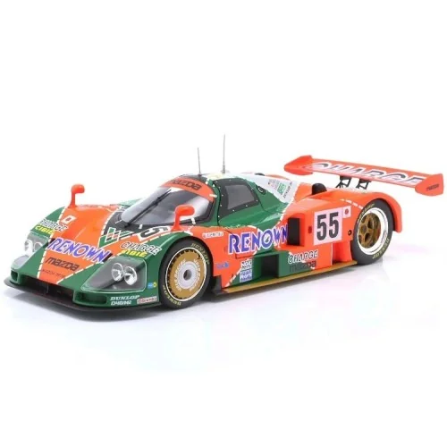 1/18 MAZDA 787B 2.6L TEAM MAZDASPEED CO. LTD. N 55 WINNER 24h LE MANS 1991 GACHOT - HERBERT - WEIDLER BOX APRIBILE WERK W1802...
