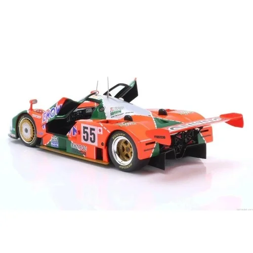 1/18 MAZDA 787B 2.6L TEAM MAZDASPEED CO. LTD. N 55 WINNER 24h LE MANS 1991 GACHOT - HERBERT - WEIDLER BOX APRIBILE WERK W1802...
