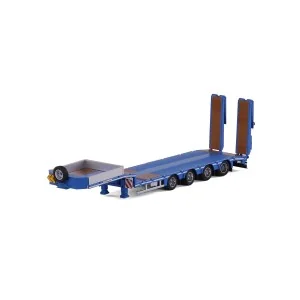 1/50 Semi Low Loader Blue with Ramps CAVALLINO 21-1250 CAVALLINO