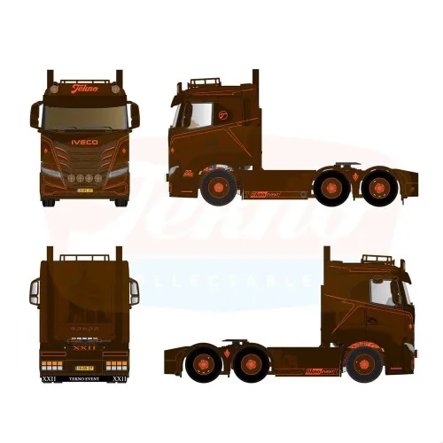 1/50 Iveco S-Way Low Roof 6x2 Tekno Event 2027 TEKNO 92090 TEKNO