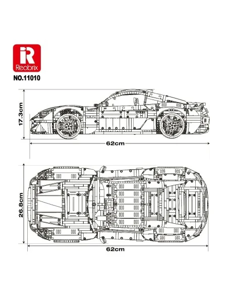 1/8 Maserati Grand Turismo 2024 (5,480pcs) REOBRIX 11010 REOBRIX 1/8 Maserati Grand Turismo 2024 (5,480pcs) REOBRIX 11010 REOBRIX
