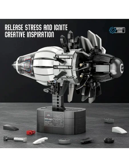 Aircraft Engine (1351pcs) REOBRIX 33018 REOBRIX Aircraft Engine (1351pcs) REOBRIX 33018 REOBRIX