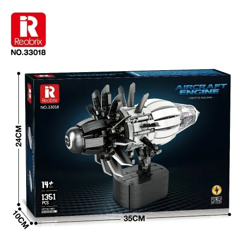 Aircraft Engine (1351pcs) REOBRIX 33018 REOBRIX
