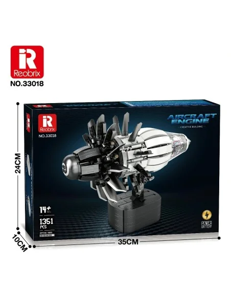 Aircraft Engine (1351pcs) REOBRIX 33018 REOBRIX