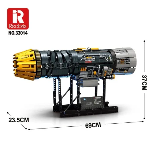 Fighter F35 Engine (1812 pcs) REOBRIX 33014 REOBRIX