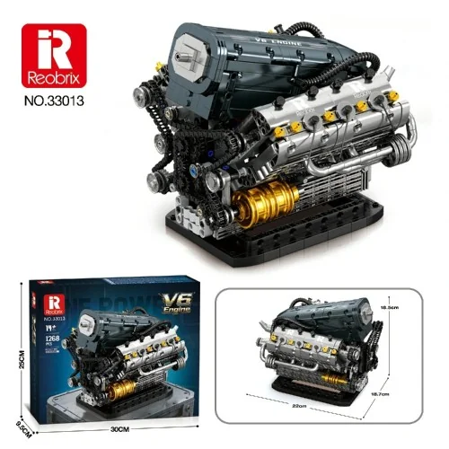 V6 Engine (1268 pcs) REOBRIX 33013 REOBRIX