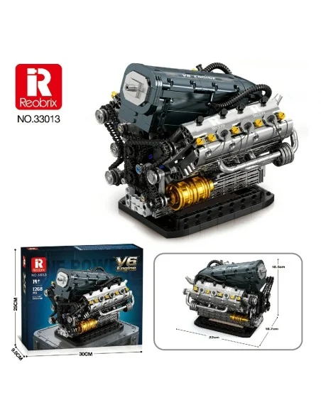 V6 Engine (1268 pcs) REOBRIX 33013 REOBRIX V6 Engine (1268 pcs) REOBRIX 33013 REOBRIX