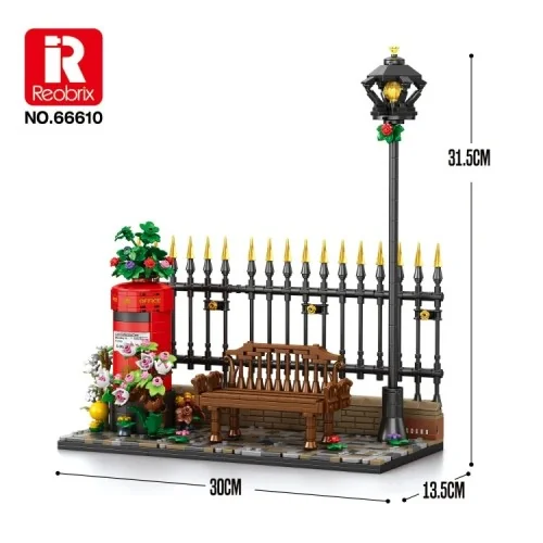 Long Bench (1,057pcs) REOBRIX 66610 REOBRIX