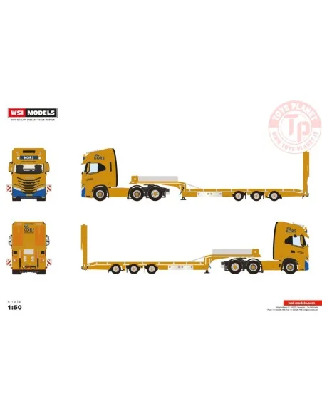 1/50 IVECO S-WAY AS HIGH MY2024 6X2 TWIN STEER SEMI LOW LOADER WITH RAMPS - 3 AXLE Kors Hoogwerksystemen WSI 01-5053 WSI MODELS 1/50 IVECO S-WAY AS HIGH MY2024 6X2 TWIN STEER SEMI LOW LOADER WITH RAMPS - 3 AXLE Kors Hoogwerksystemen WSI 01-5053 WSI MODELS