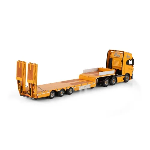 1/50 IVECO S-WAY AS HIGH MY2024 6X2 TWIN STEER SEMI LOW LOADER WITH RAMPS - 3 AXLE Kors Hoogwerksystemen WSI 01-5053 WSI MODELS
