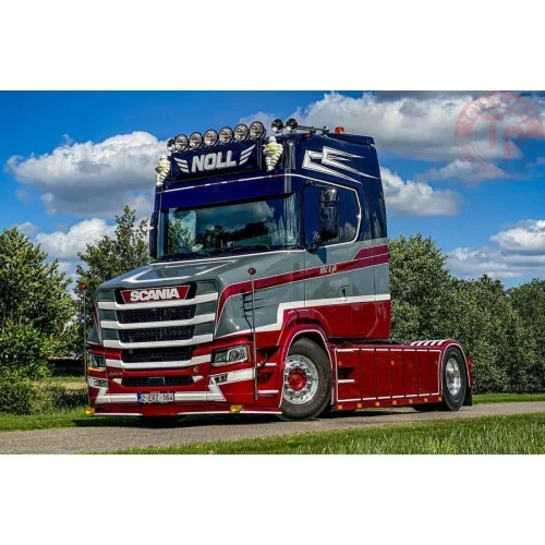 1/50 Transports Noll VLASTUIN S TORPEDO HIGHLINE FACELIFT 4X2 REEFER TRAILER - 3 AXLE WSI 01-4805 WSI MODELS